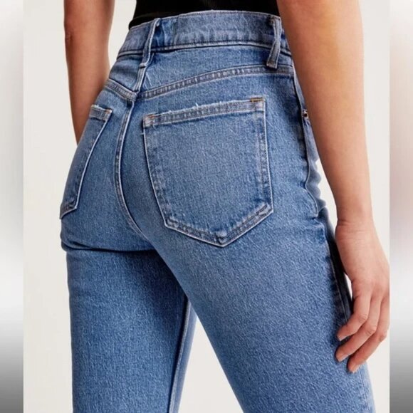 Abercrombie & Fitch 70's Vintage Flare Ultra High Rise Jeans 27/4 - Picture 6 of 7